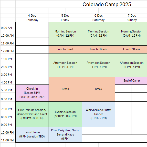 Colorado Camp 2025